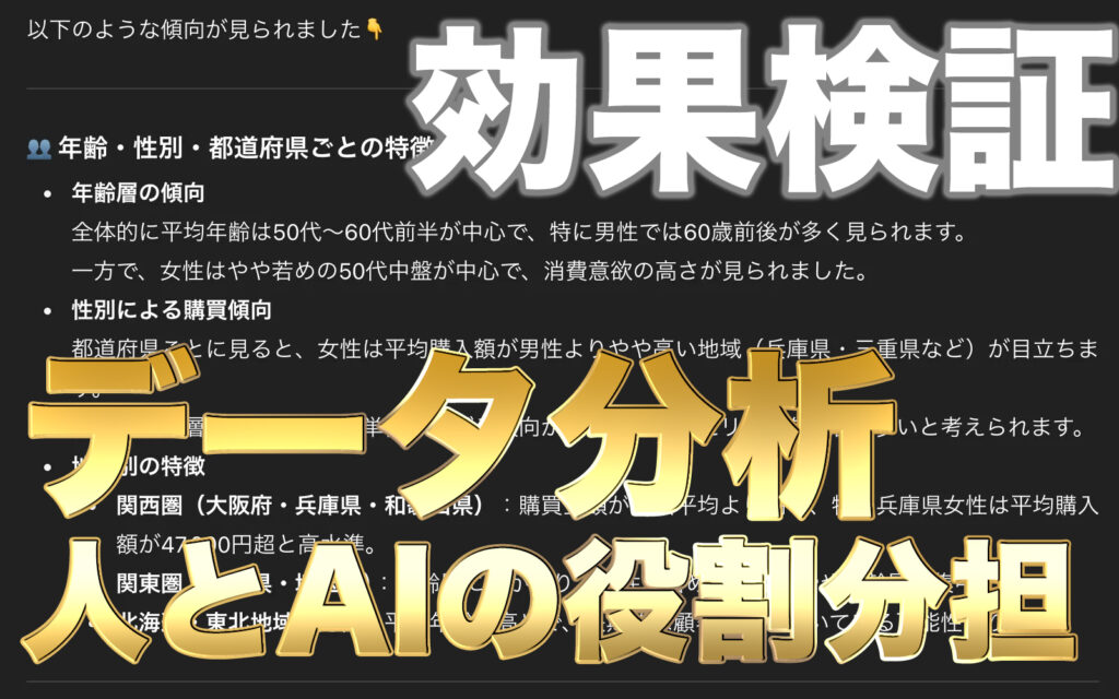 データ分析のAIと人の役割について